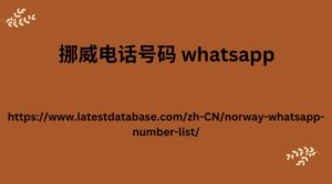 挪威电话号码 whatsapp